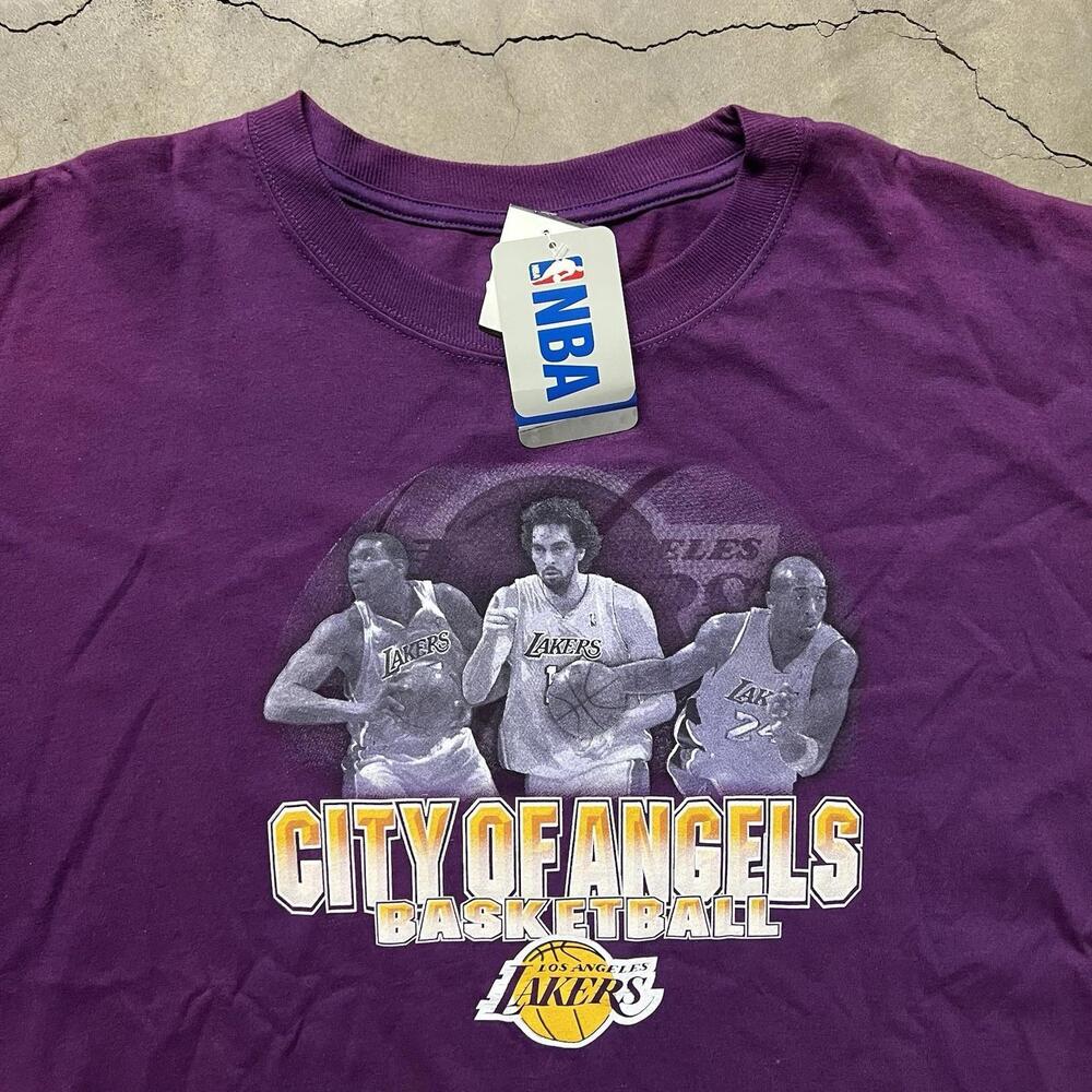 Nba Los Angeles Lakers Basketball Kobe Gasol Bynum City Of Angles T-Shirt Xxl